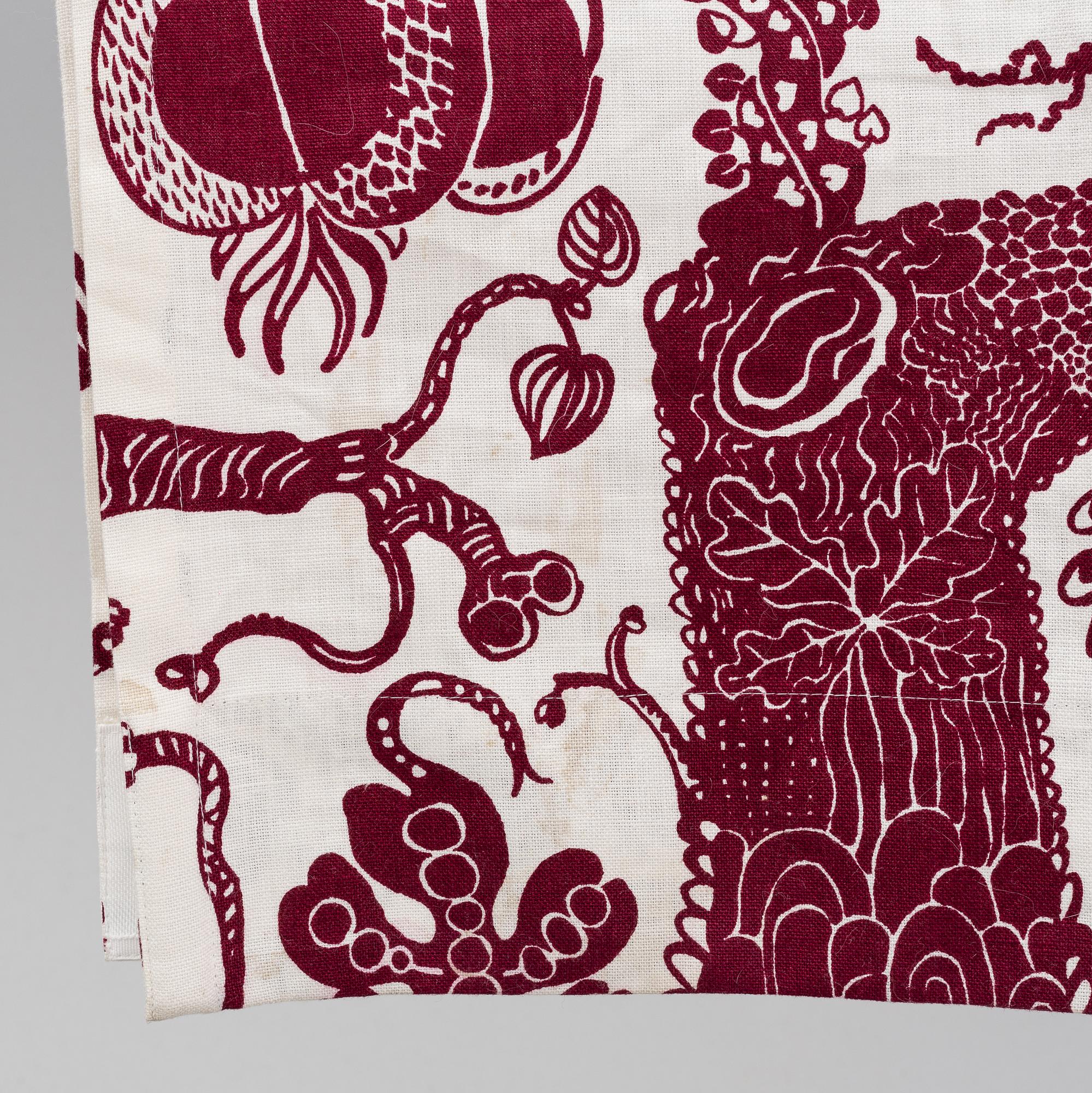 Josef Frank, a pair of linen curtains, 'Djungel',  Firma Svenskt Tenn.