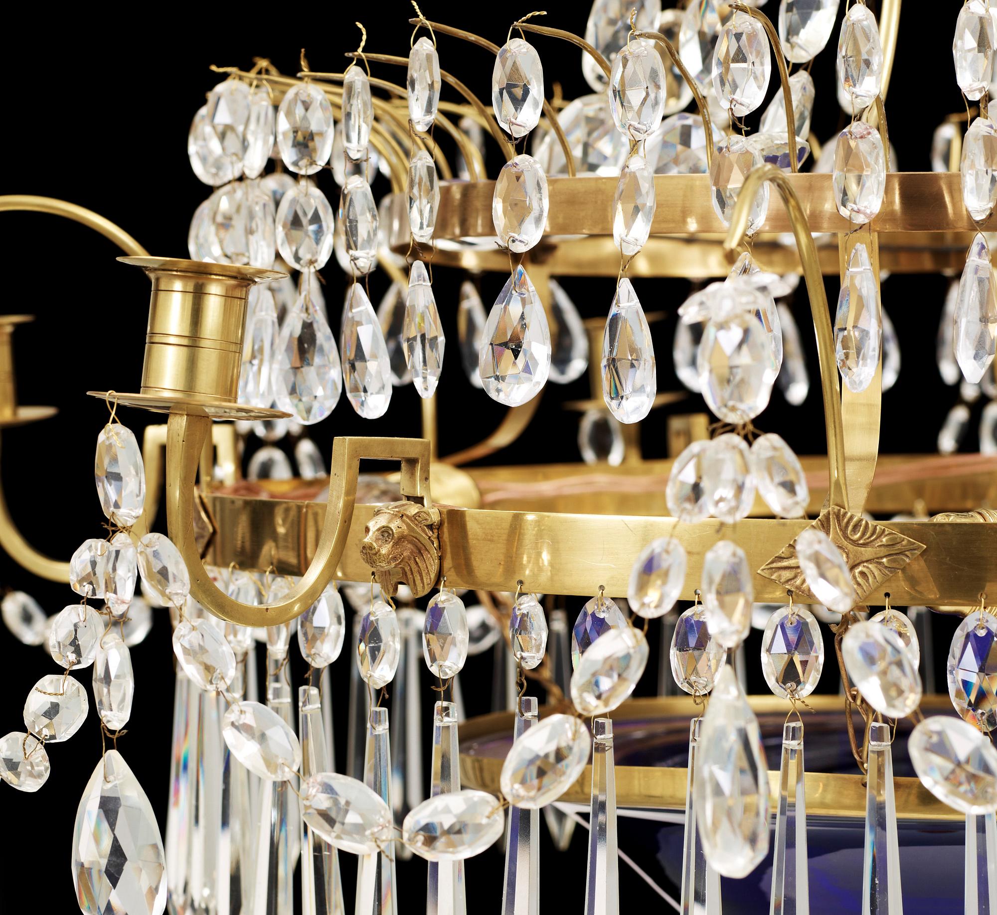 LJUSKRONA, Sengustaviansk stil, 1900-tal. H ca 95.