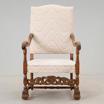 FÅTÖLJ, barockstil, 1900-tal.