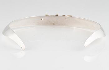 HALSRING, silver, importstämplad. Vikt 41.3 gram.