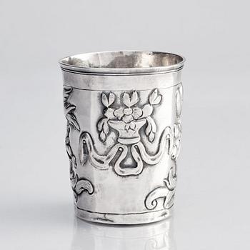 A Russian silver beaker, mark of Feodor Petrov, Moscow 1783.