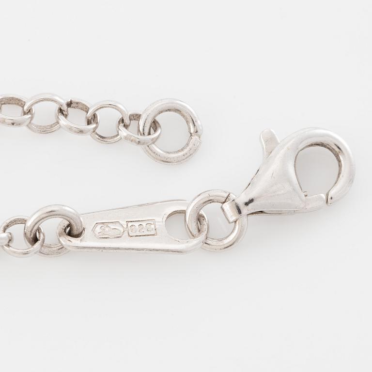 Tapio Wirkkala, pendant with chain "Silvermoon", sterling silver, for Kultakeskus.