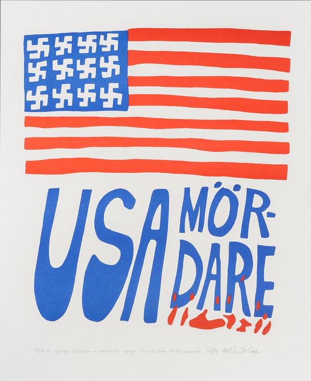 Carl Johan De Geer, "USA Mördare" (Large image).