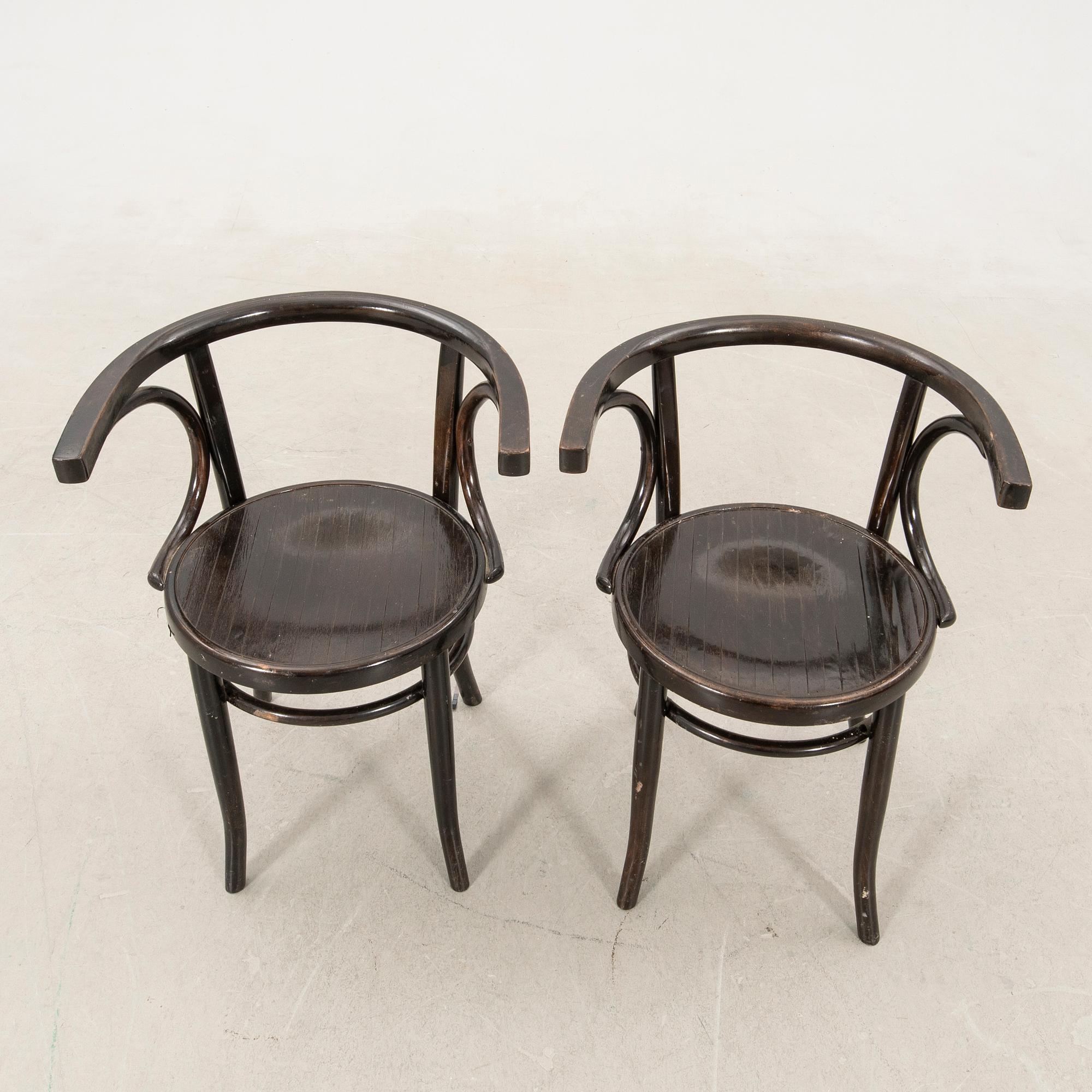 armchairs a pair Thonet early 20th century.