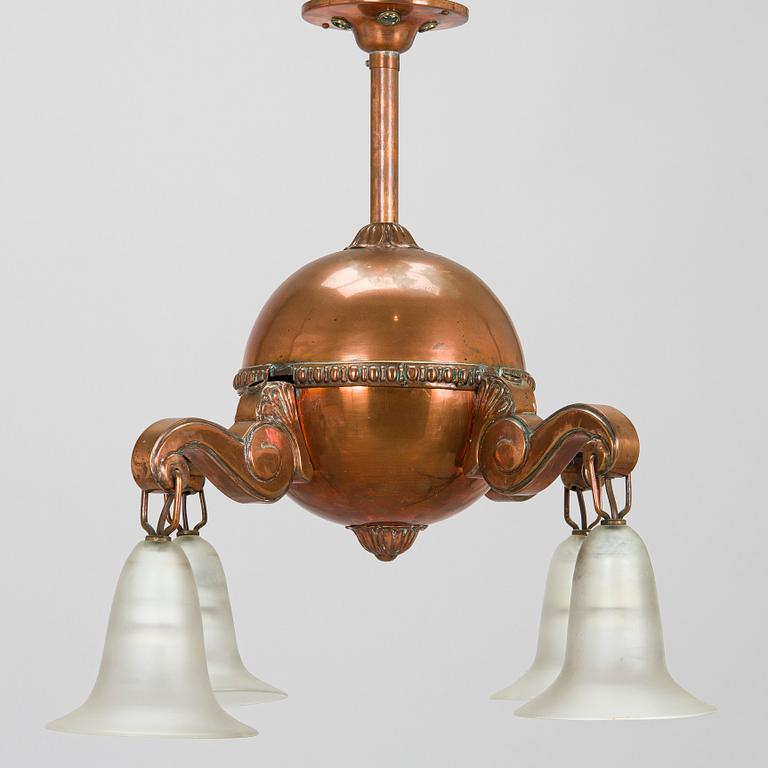 Eino Schroderus, an early 20th century chandelier for Taidetakomo Koru, Finland.