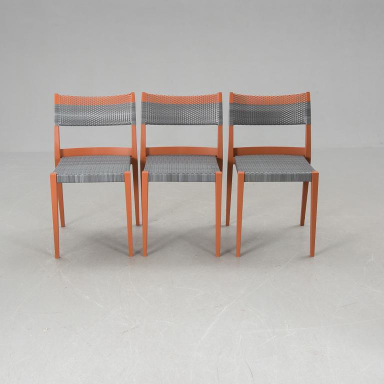 STOLAR, 3 st samt BORD, "Play", Philippe Starck och  Eugeni Quittlet för Dedon. 2000-tal.