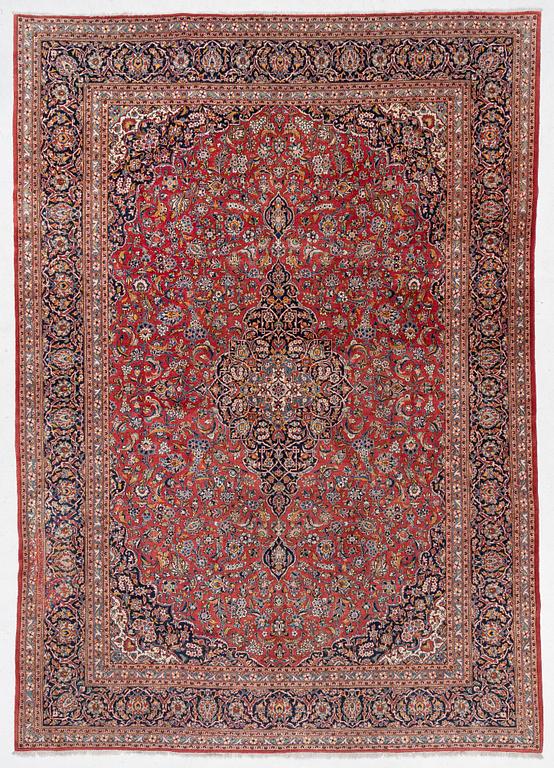 Carpet, Keshan, approx. 435 x 312 cm.