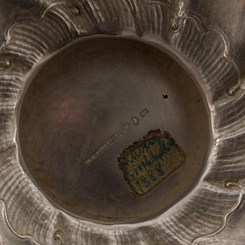 A swedish silver teapot, CG Hallberg, Stockholm 1888.