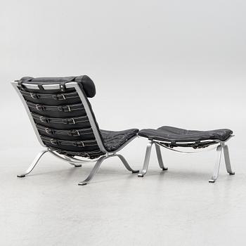 Arne Norell, "Ari", armchair with footstool, Norell Möbel AB.