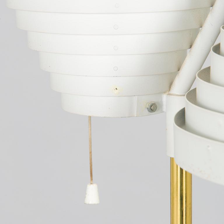 Alvar Aalto, a 1960s 'A810' floor light for Valaistustyö, Finland.