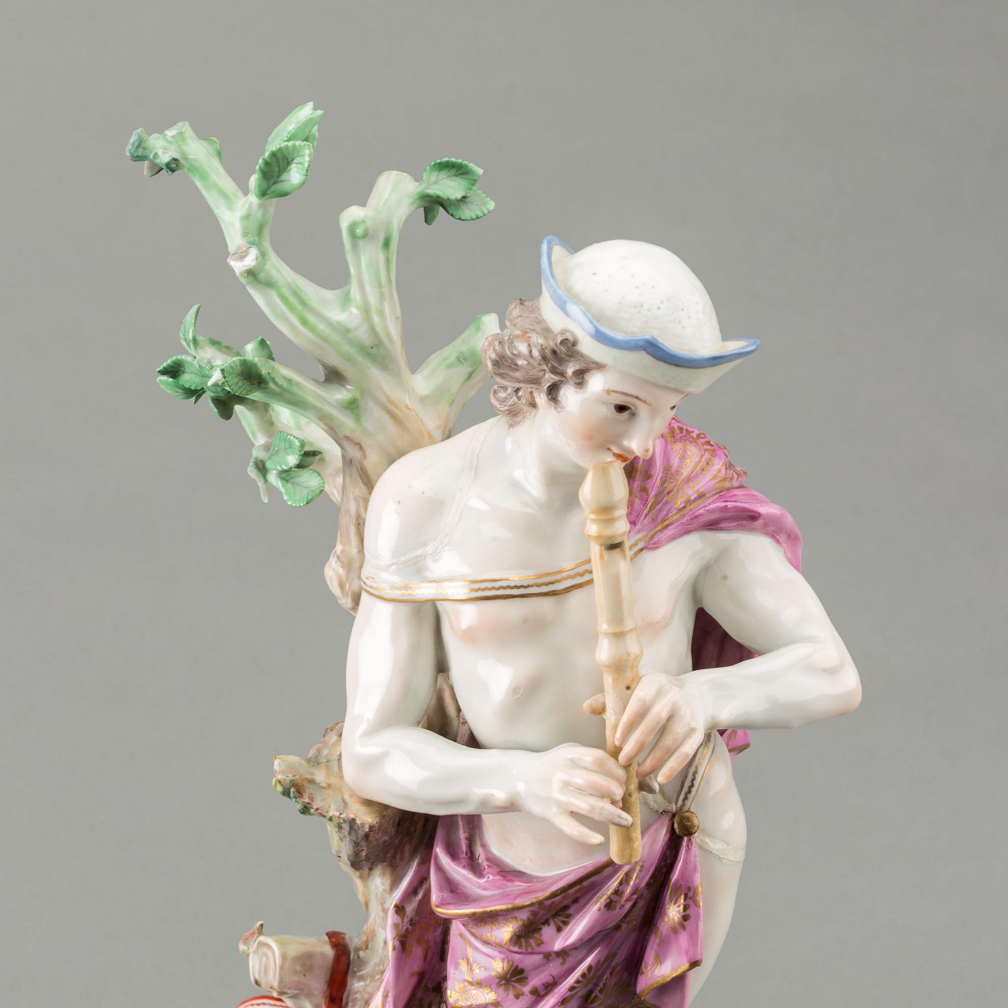 FIGURIN, porslin, 1800-tal. Meissen.