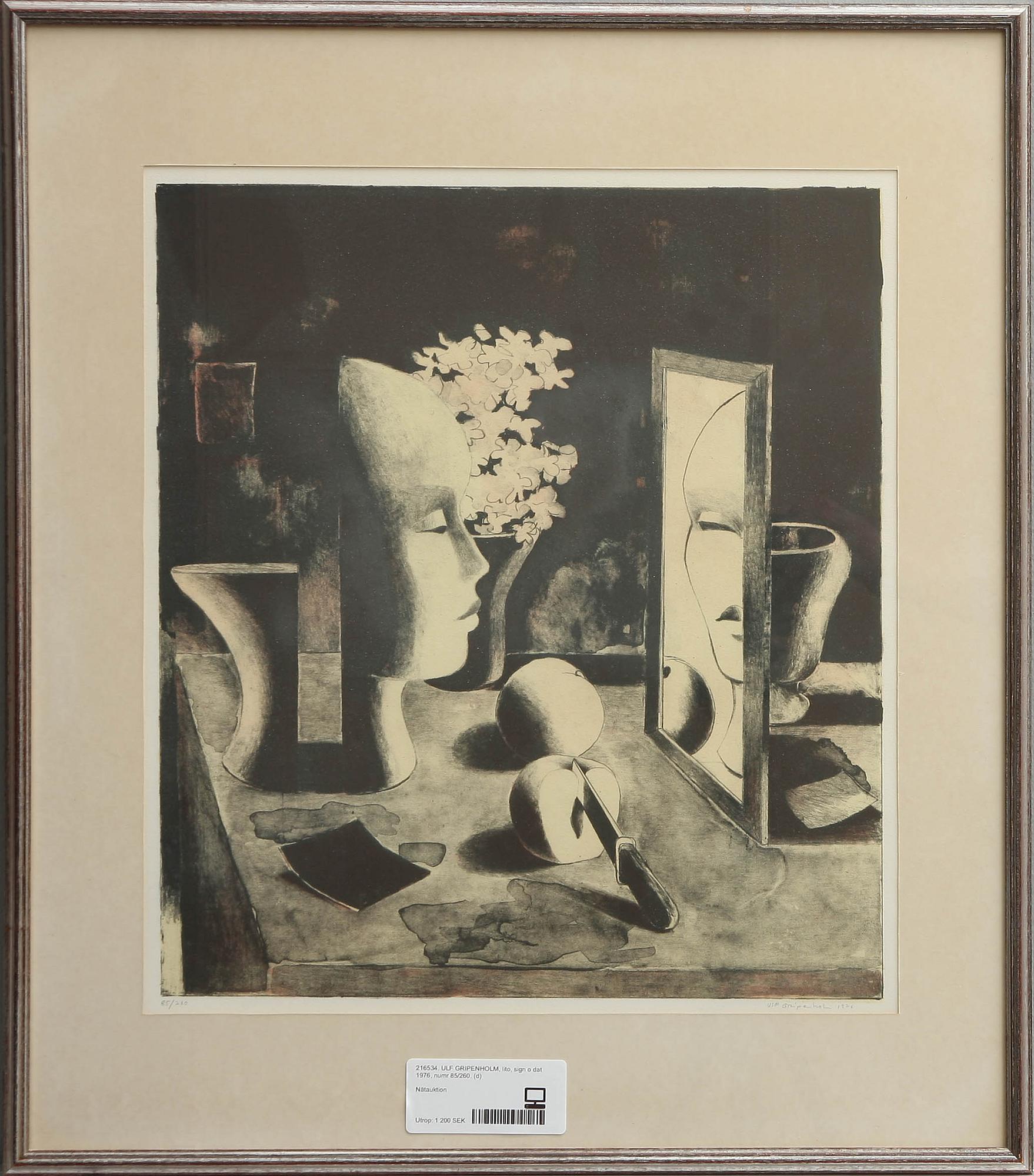 ULF GRIPENHOLM, litografi, sign o dat 1976, numr 85/260.