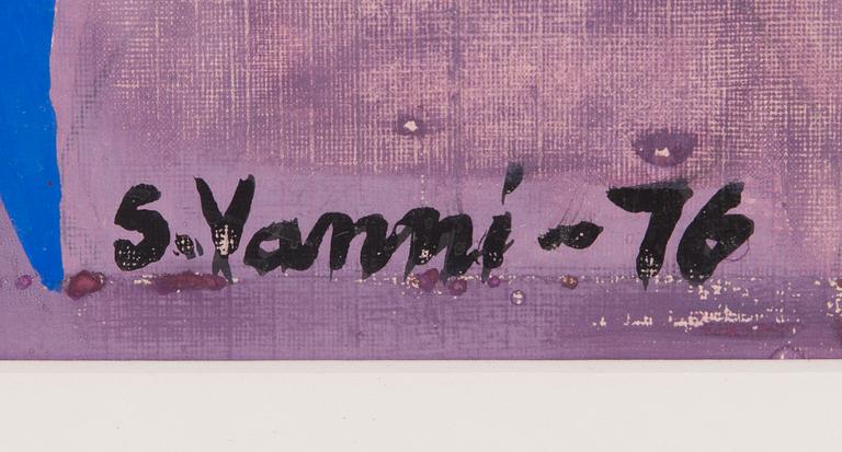 Sam Vanni, gouache, signed and dated -76.