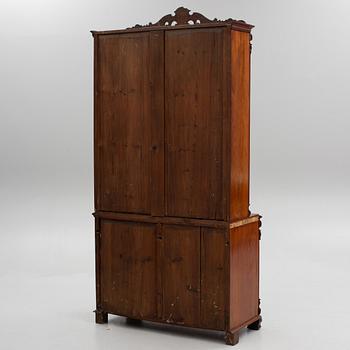 A two-part book cabinet, second half of the 19th century.
