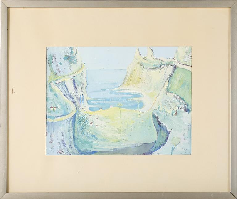 DAHLBERG, FOLKE, tillskriven, goache, ej signerad.