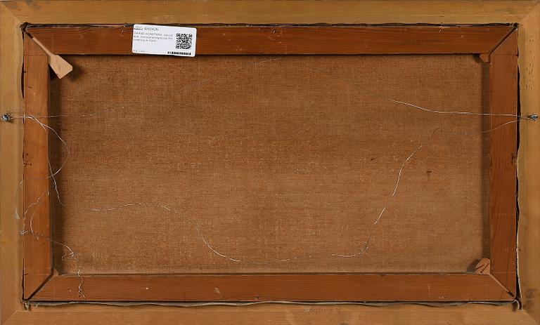 OKÄND KONSTNÄR, olja på duk, monogramsignerad EM, omkring år 1900.