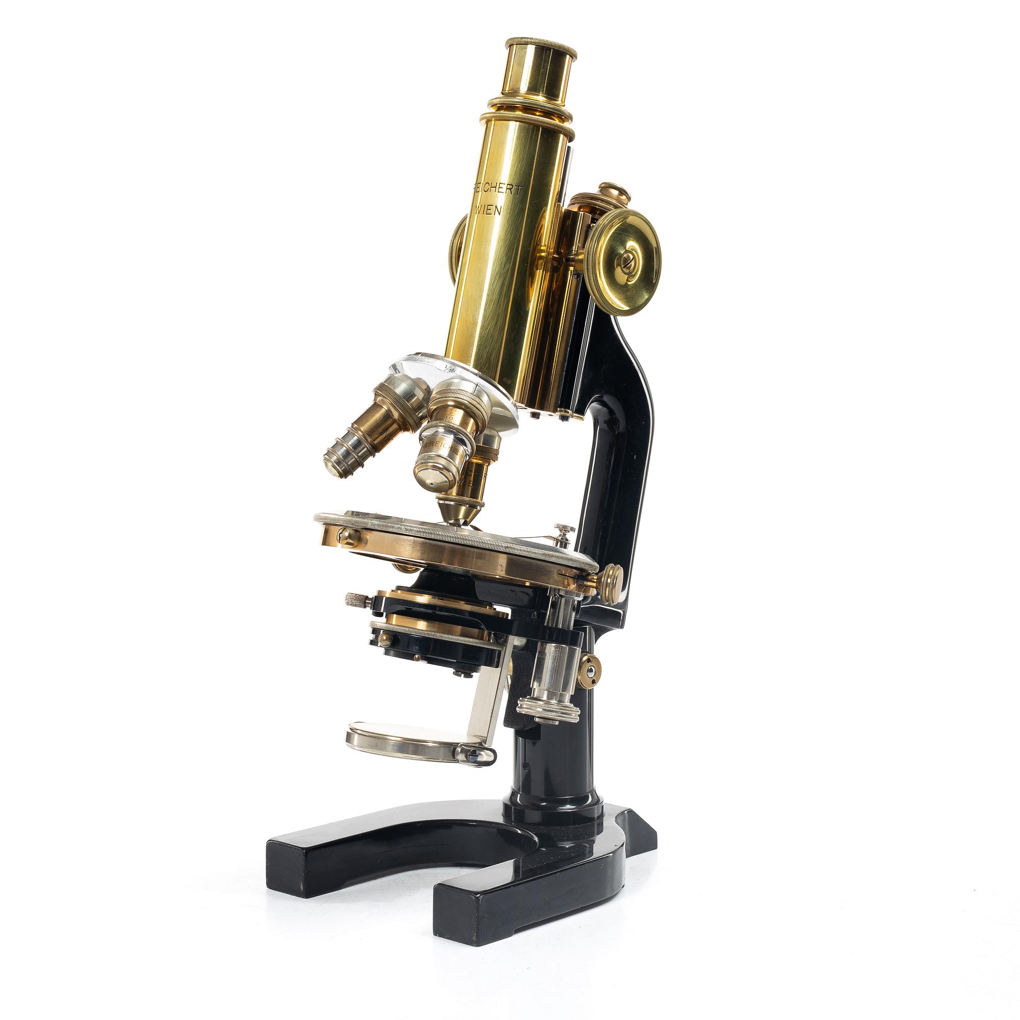 C Reichert, microscope in case, Austria, circa 1900.