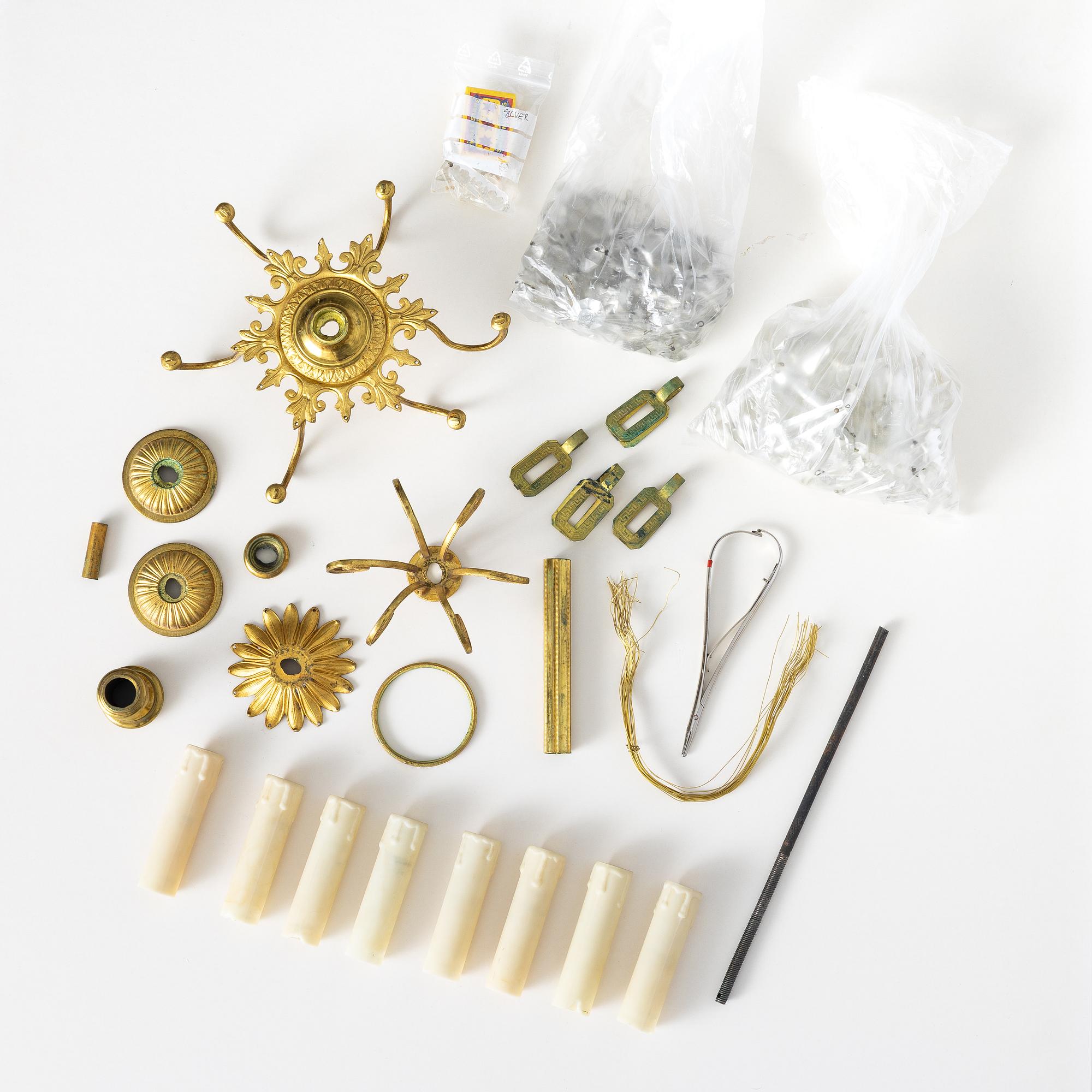 A chandelier, late 19th Century.