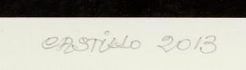 Jorge Castillo, pigment ink print signerad och numrerad 3/10.