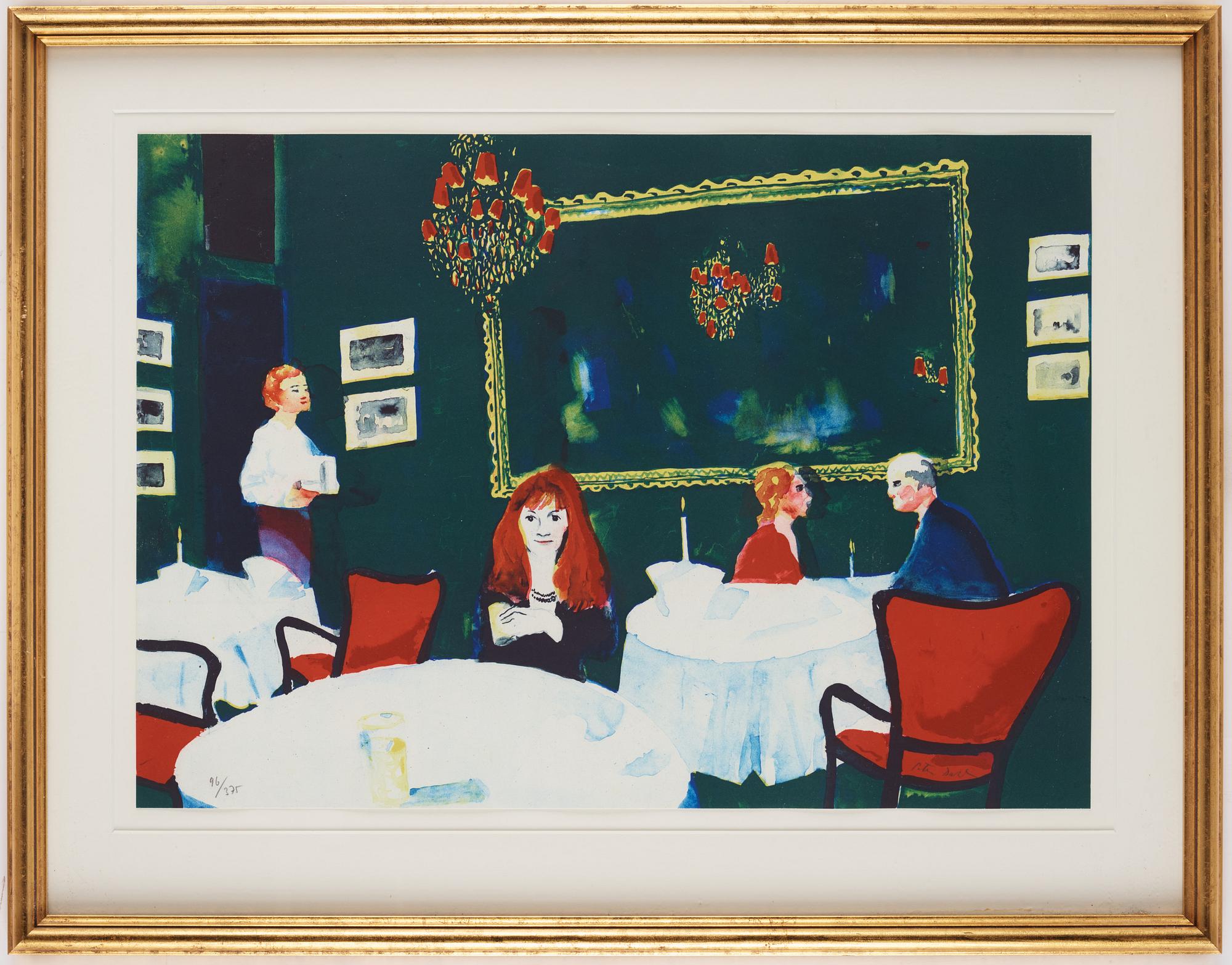 Peter Dahl, Interiör från restaurang Tennstopet.