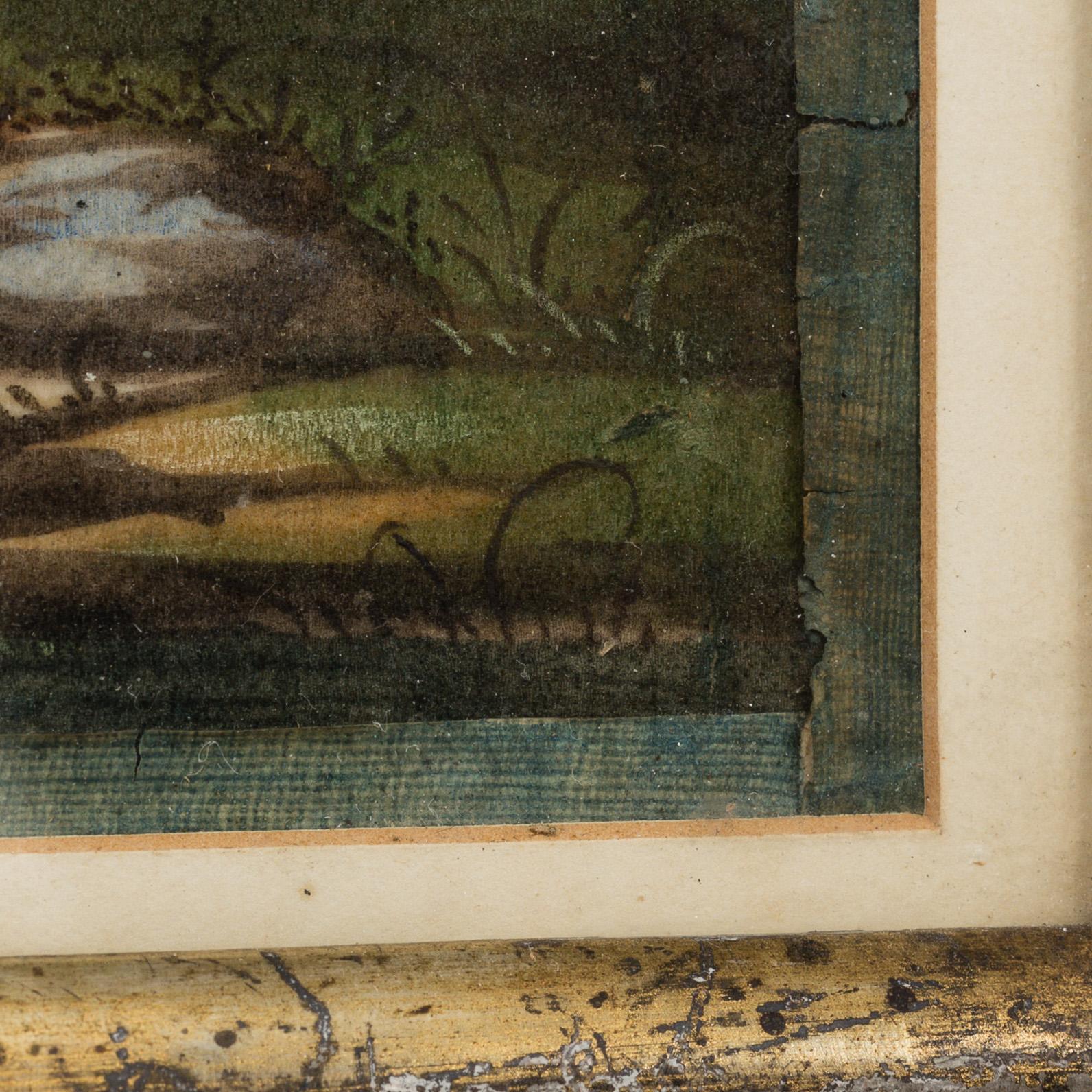 A watercolour on ricepaper painting, Qing dynasty, 19th century.