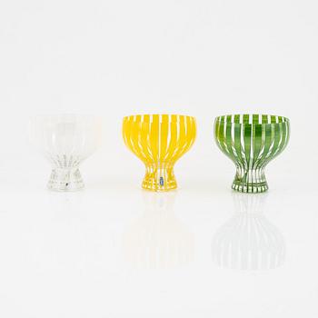 A set of six 'Strikt' glasses, Johansfors, 1950's.