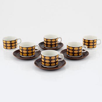 Helmer Ringström, service, 4 pcs, "Lemon", Gefle, second half of the 20th century.