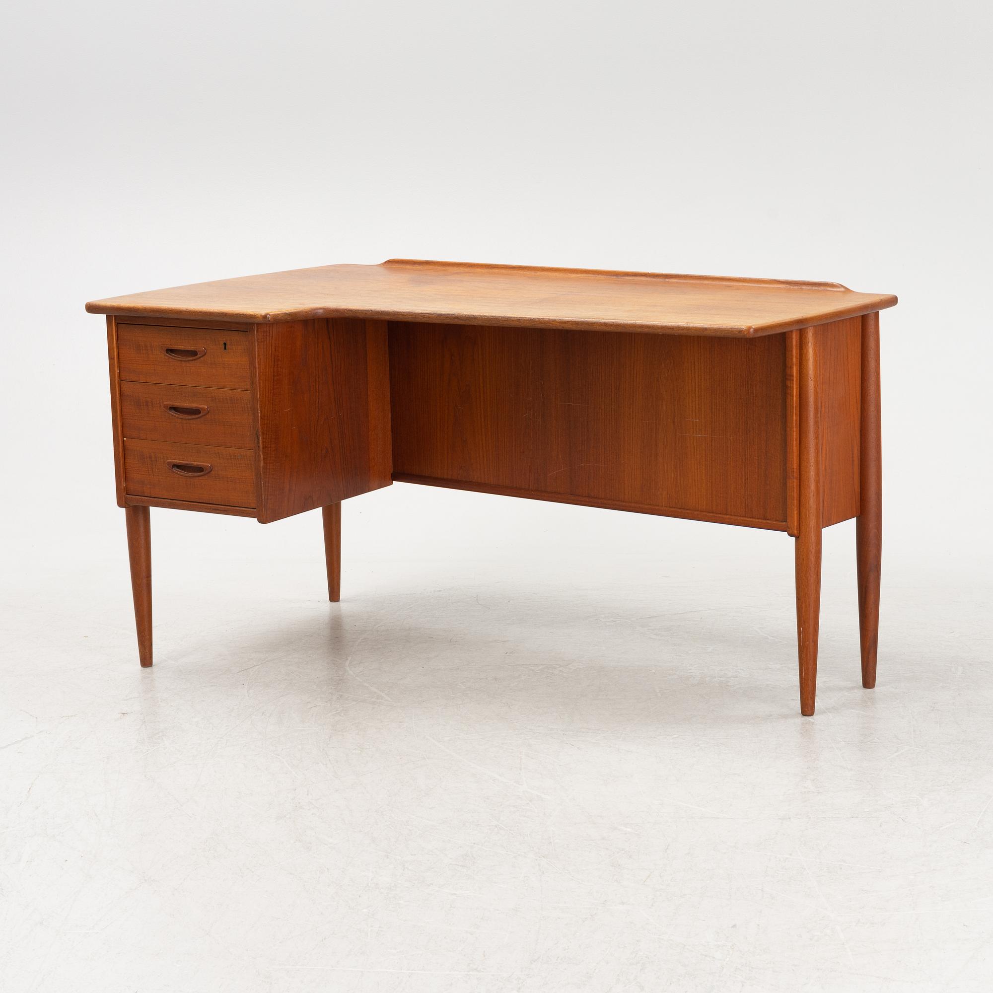 Göran Strand, teak writing desk, 1950's/60's.