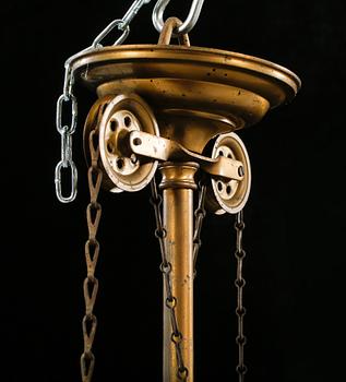FOTOGENLAMPA, jugend, 1900-talets början, höjd ca 160 cm.