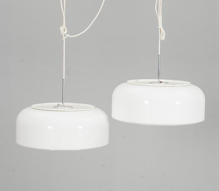 TAKLAMPOR, ett par, "Knubbling", Ateljé Lyktan, Åhus. 1900-talets andra hälft.