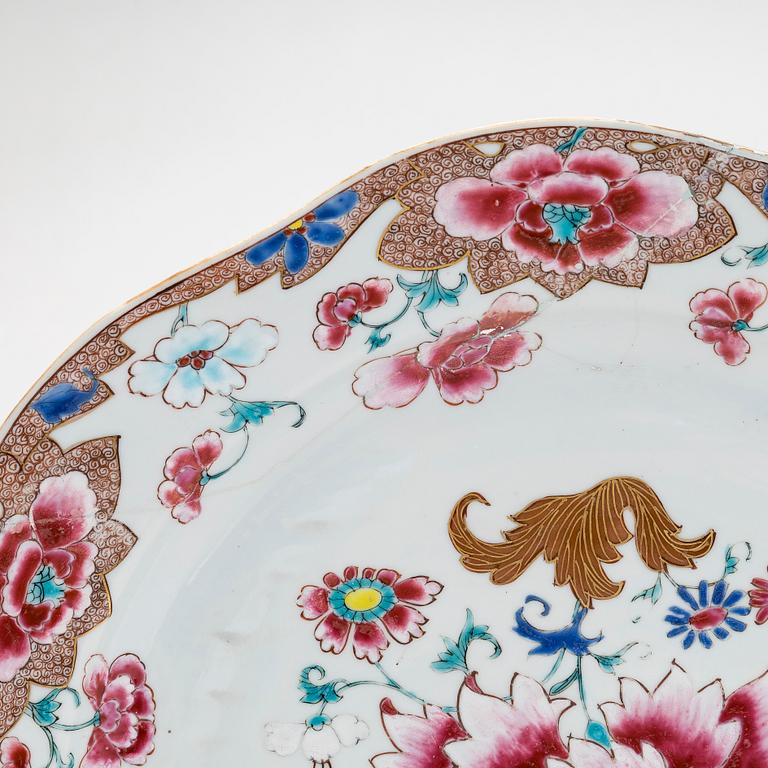 Fat, porslin, Kina 1700-tal.