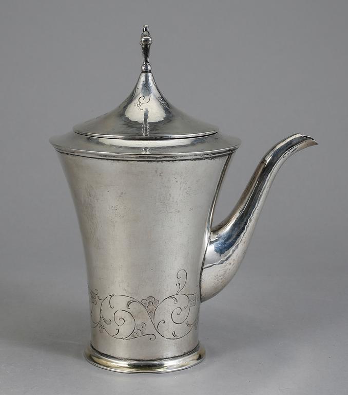 KAFFEKANNA, silver K Andersson Stockholm 1926. Total vikt 611 gr.