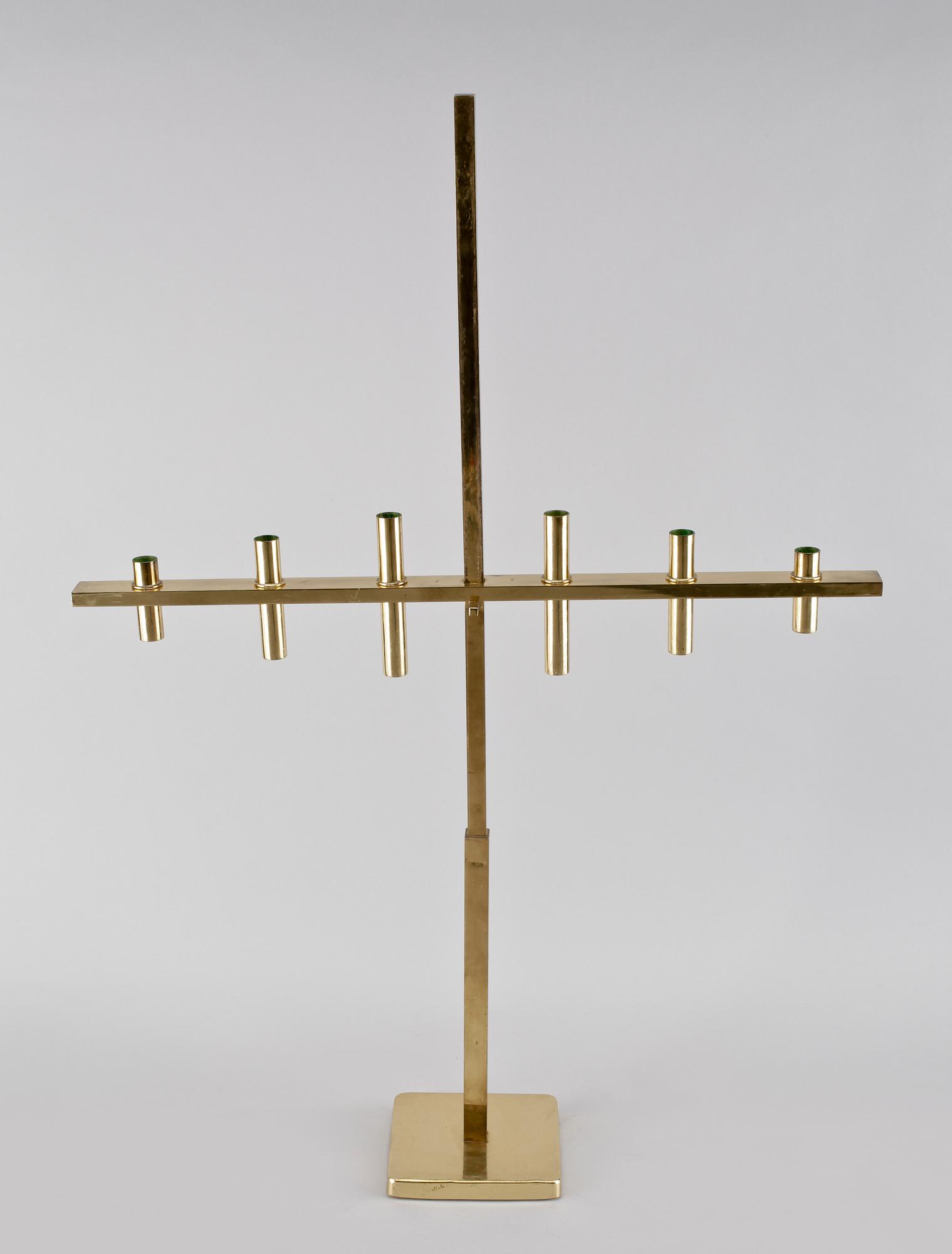 KANDELABER, mässing, Hans Agne Jacobsson, Markaryd.