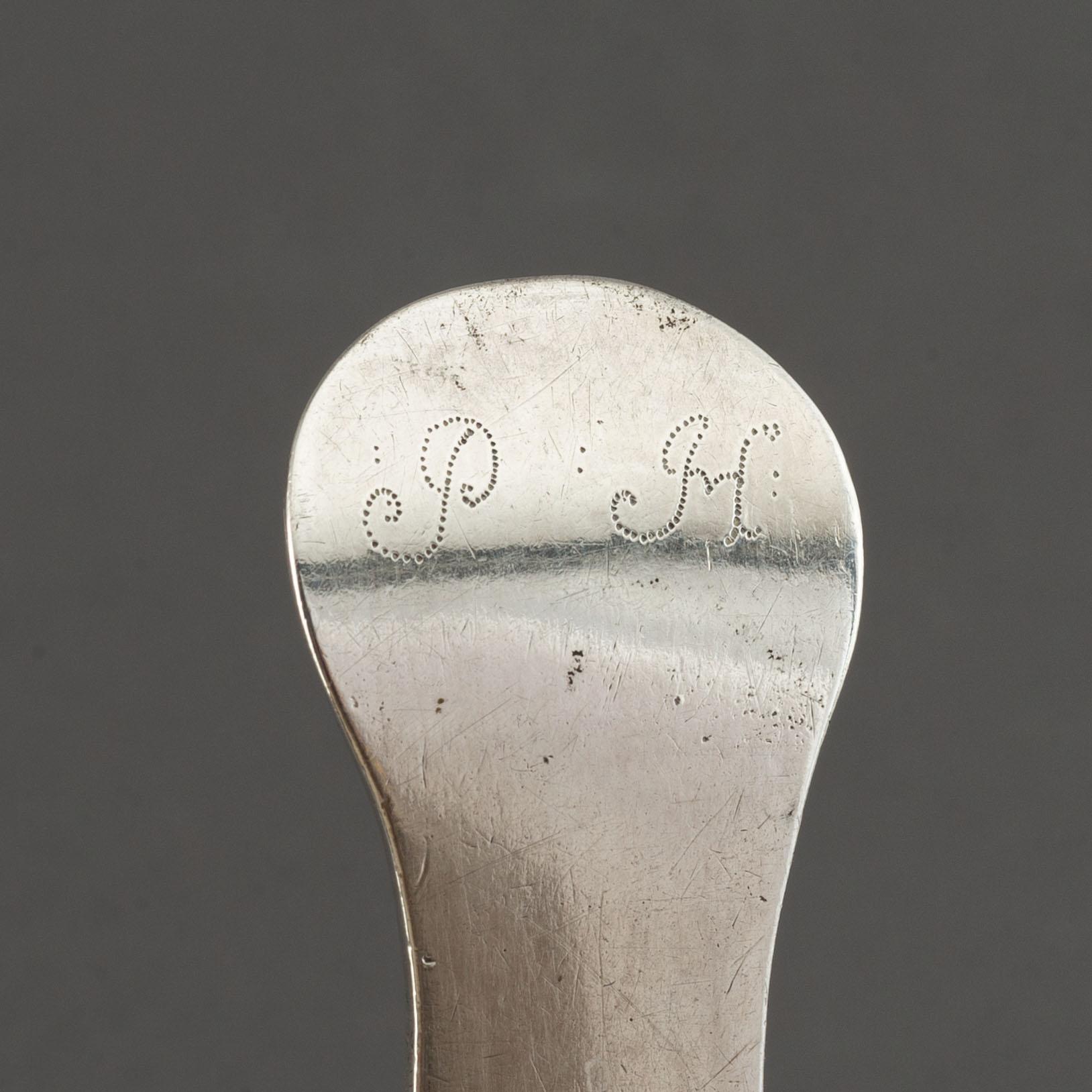 Sandwich-/Fiskspade, silver, Jacob Möinichen, Köpenhamn 1776. Rokoko.