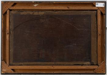 Meindert Hobbema, follower of, At the farmhouse.