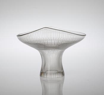 A Tapio Wirkkala glass vase, Iittala, Finland, model 3523.
