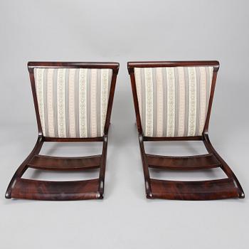 A SET OF FOUR CHAIRS, England, 20th century.
