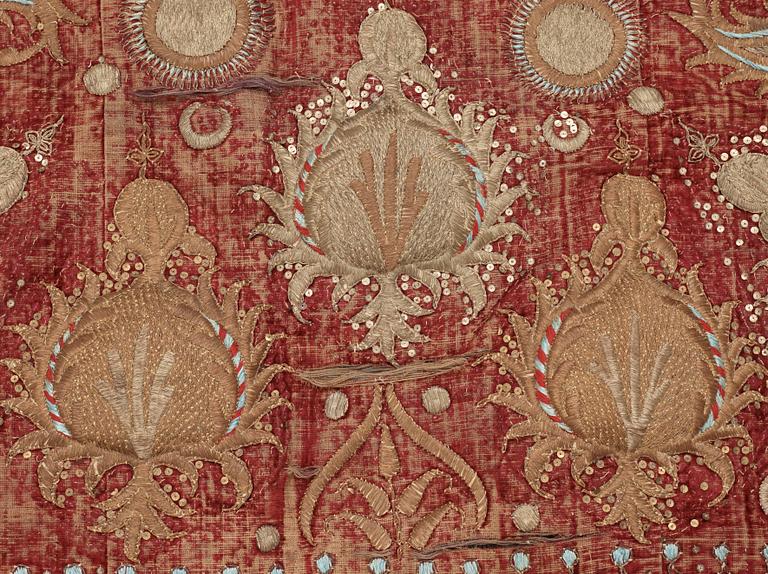 ANTIKT HÄSTTÄCKE, SANNOLIKT INDIEN. 127 x 123-184 cm.