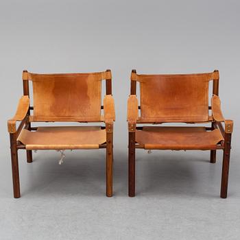 Arne Norell, fåtöljer ett par, "Sirocco", 1960-talets mitt. Modellen formgiven 1964.