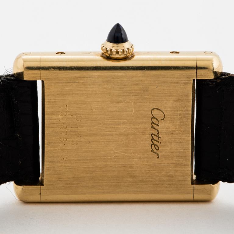 Cartier, Tank, wristwatch, 20,5, x 20 (28) mm.