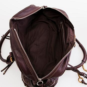 CHLOE Paddington Lock Leather Shoulder Bag.