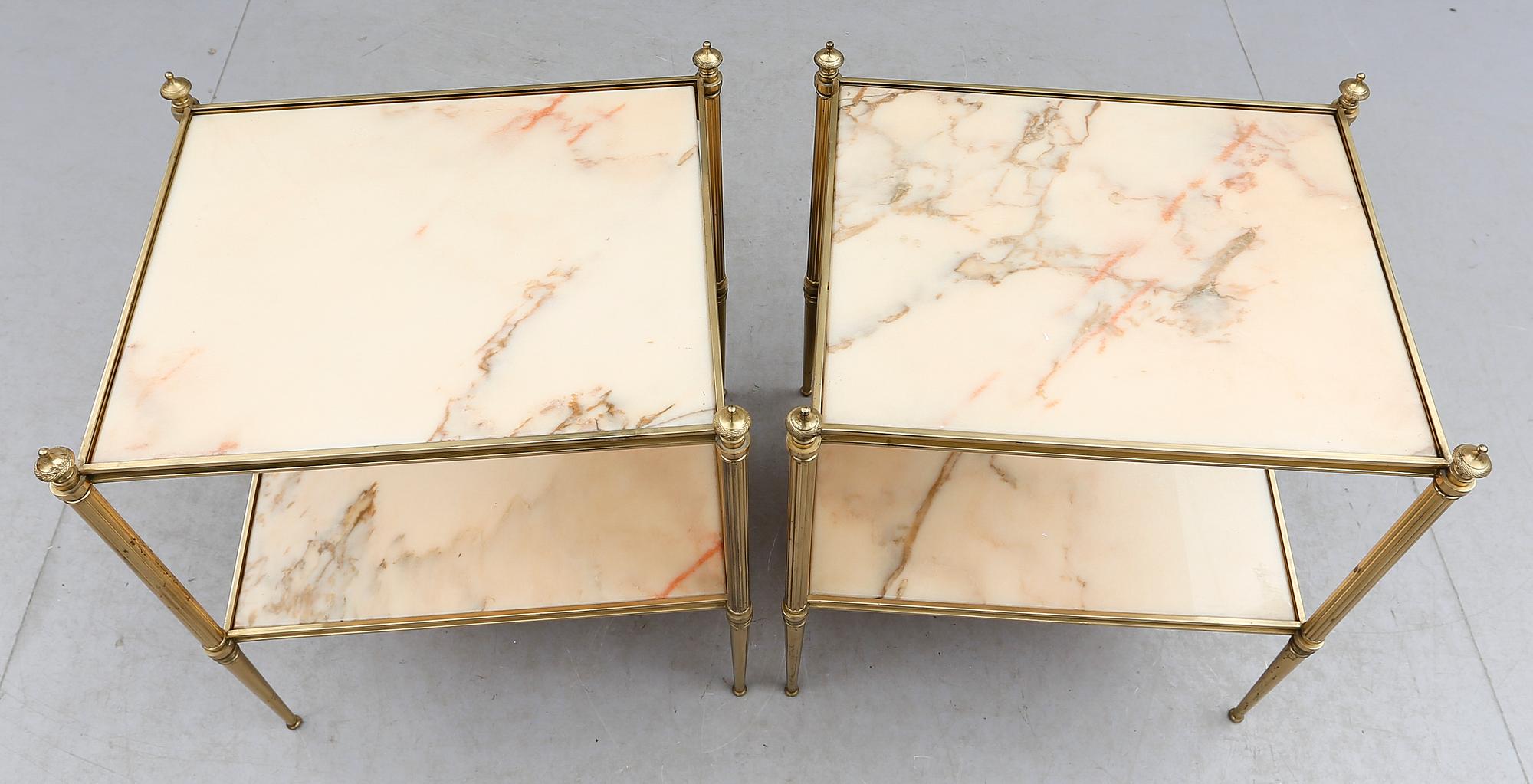 SÄNGBORD, 1 par, 1900-talets andra hälft.