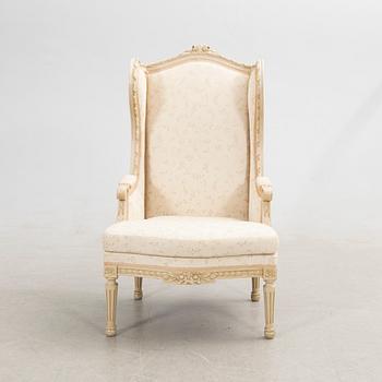 Fåtölj, Bergère, Louis XVI-stil, Frankrike.