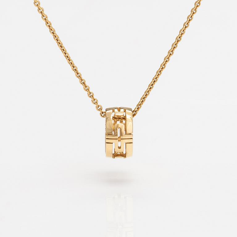 Bulgari, An 18K gold "Parentesi" necklace. Marked Bulgari Made in Italy.