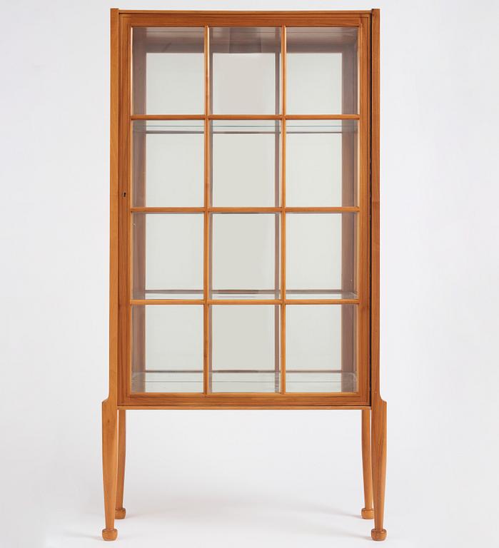 Josef Frank, a walnut showcase cabinet, Svenskt Tenn, Sweden, model B 2217, probably 1950s.