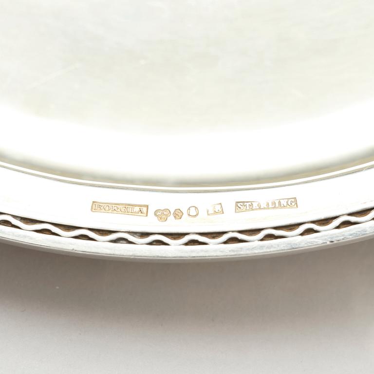 Atelier Borgila, a sterling silver lidded dish, Stockholm 1974.