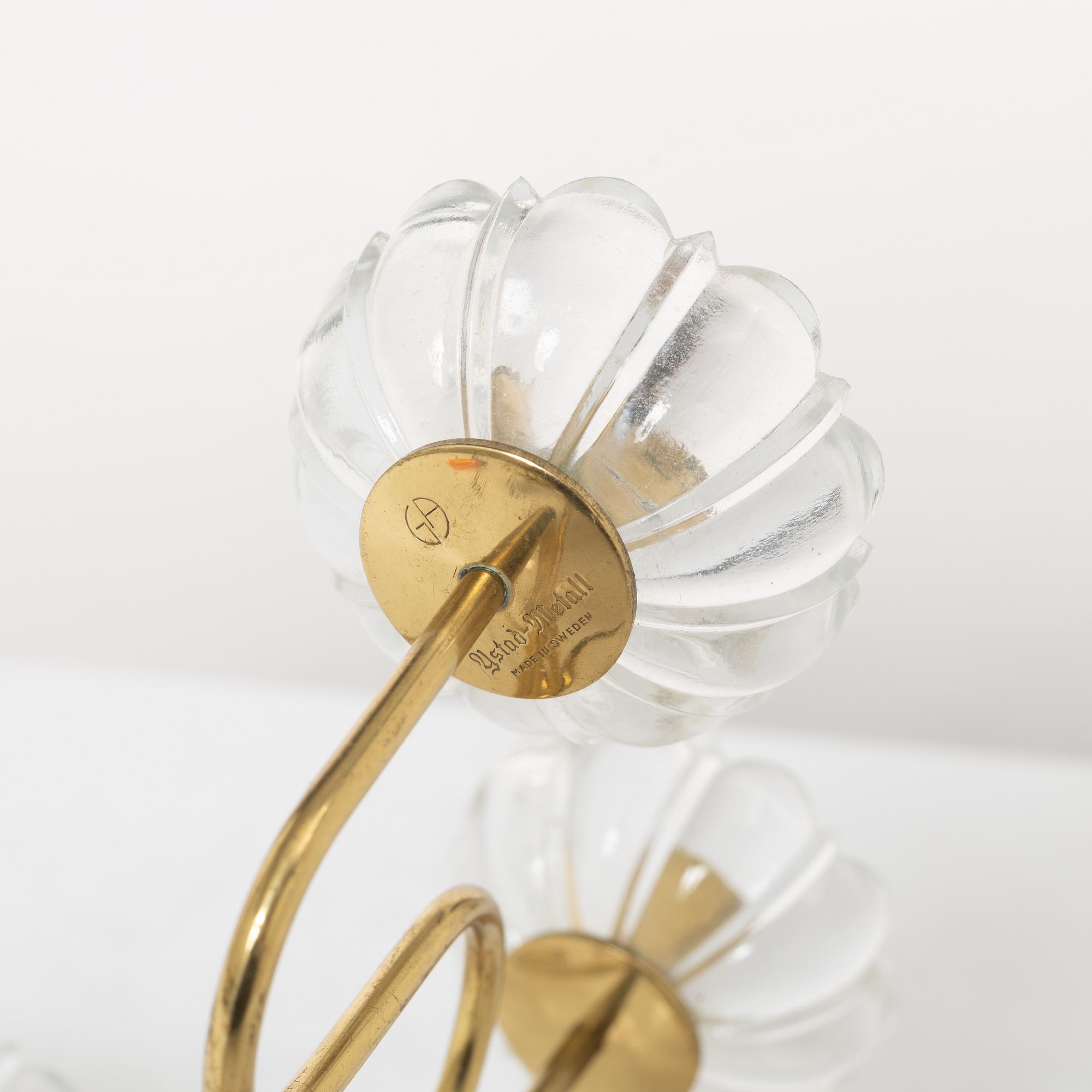 Gunnar Ander, candle holders 7 pcs, Ystad Metall. 20th century, second half.