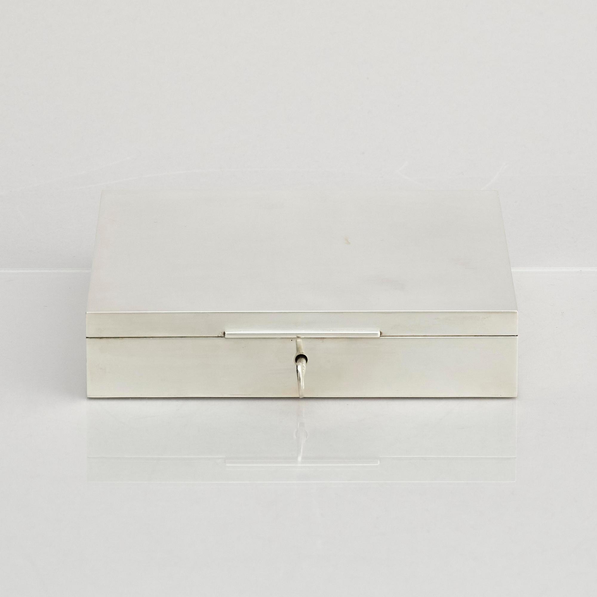 Wiwen Nilsson, a sterling silver jewellery box, 1945, Lund, Sweden.