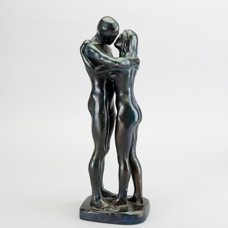 Gudmar Olovson, skulptur signerad patinerad konstmassa.