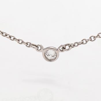 Tiffany & Co, Elsa Peretti, kaulakoru, "Diamonds by the Yard", platinaa ja timantti noin 0.05 ct.